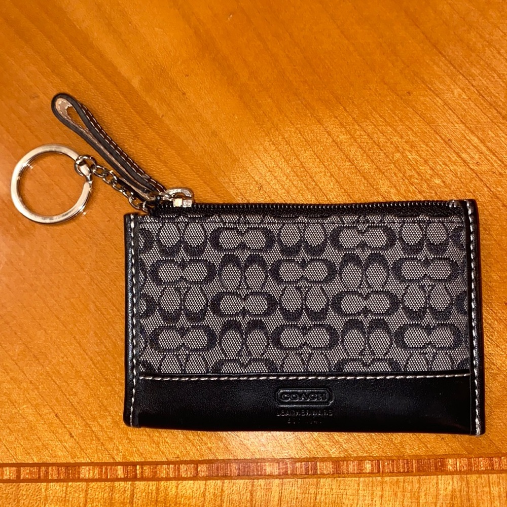 Coach Monogram Keychain Wallet